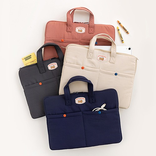 【Romane】Brunch Brother 貴賓狗布面13吋橫式電腦包│Brunch Brother