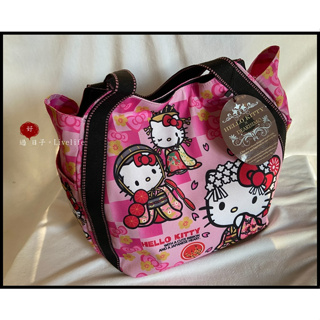 過日子~和風櫻花 Hello Kitty Dearisimo聯名包 帆布肩揹包 托特包 帆布包 媽媽包 手提袋 凱蒂貓