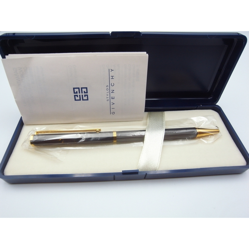 (現貨、未使用品) 【GIVENCHY紀凡希】(日製) 八角造型 (金夾/烤漆)-原子筆