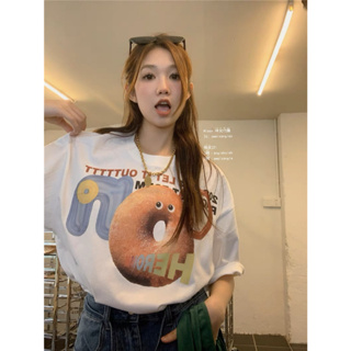 咩兒代購🌈韓國東大門 逗趣甜甜圈圖案 短袖T恤 T1