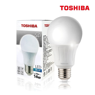 【燈聚】 TOSHIBA LED燈泡 14W E27 燈泡色 晝光色 黃光 白光(5入組)