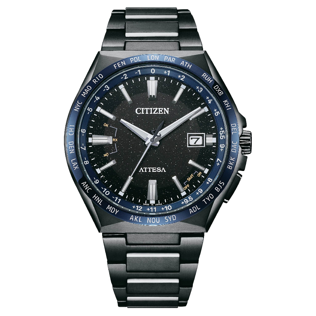 CITIZEN 星辰【CB0217-71E】ATTESA 35週年 湛藍星空限定款 鈦金屬萬年曆光動能電波錶