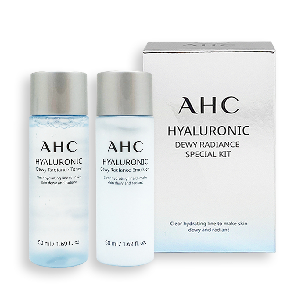 【AHC】玻尿酸神仙化妝水50ml+乳液50ml 旅行組 二件套 保養組合