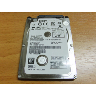 良品 ~ HGST 昱科 Z5K500 / HTS545050A7E380 2.5吋 500GB SATA 7mm薄型