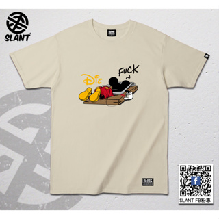 SLANT 抓到米老鼠 DIE MICKEY 搞怪米奇 FUCK 短袖T-Shirt 搞笑米老鼠翻玩 趣味T恤 個性T恤