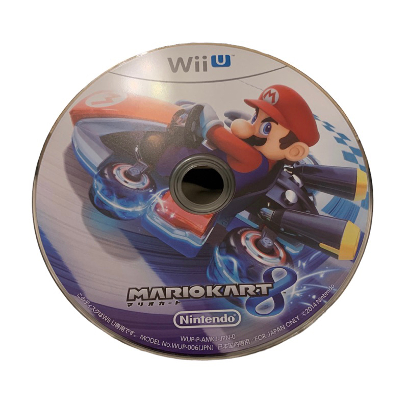 Wii U 瑪利歐賽車8 Mario kart 8 日版 無盒裸片