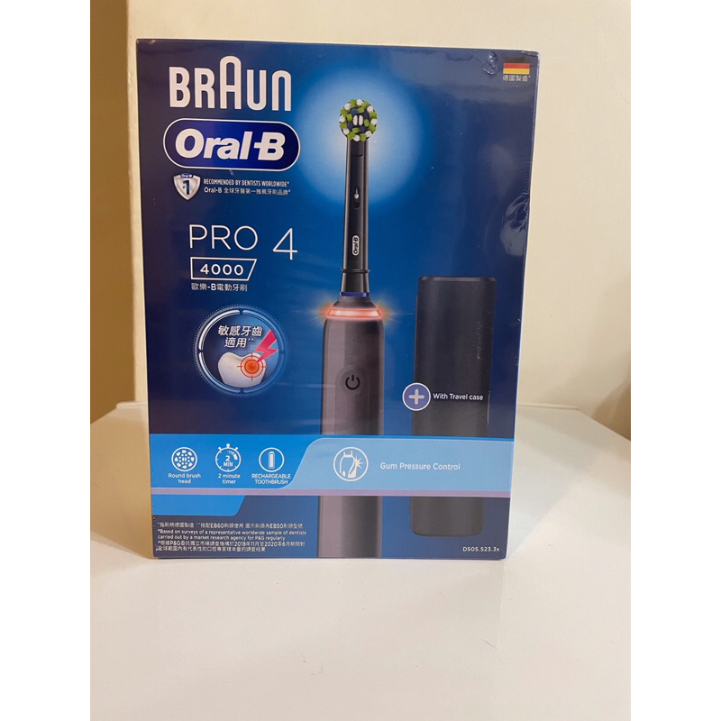 Oral-B歐樂B pRO4 3D 電動牙刷 黑色