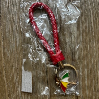 Arnold Palmer 雨傘 紅色皮繩鑰匙圈（全新）