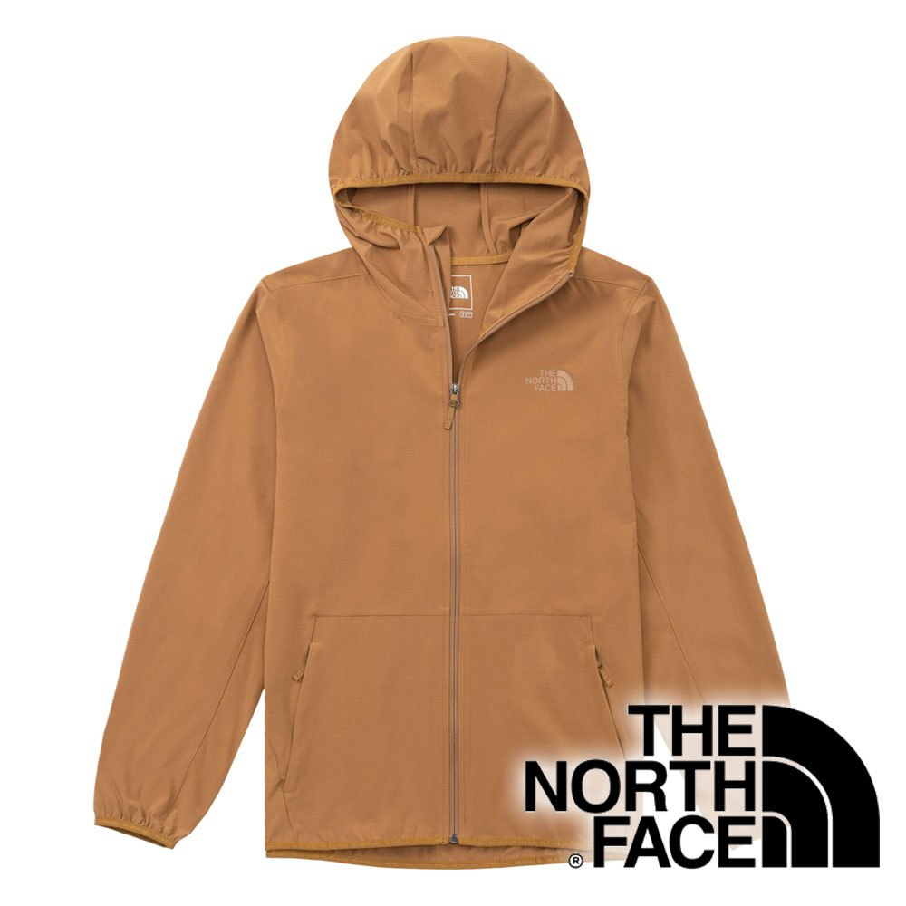 【THE NORTH FACE 美國】男防風連帽外套『布朗棕』NF0A7WCY