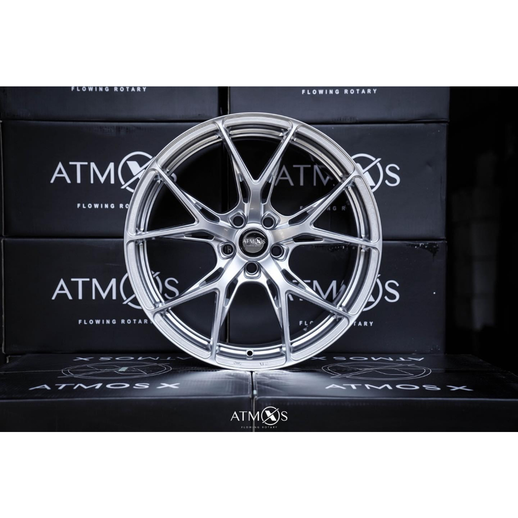 【超鑫國際】 Atmos X Wheels X14 18吋 19吋旋壓鋁圈 5孔108 5孔112 5孔114.3 亮銀