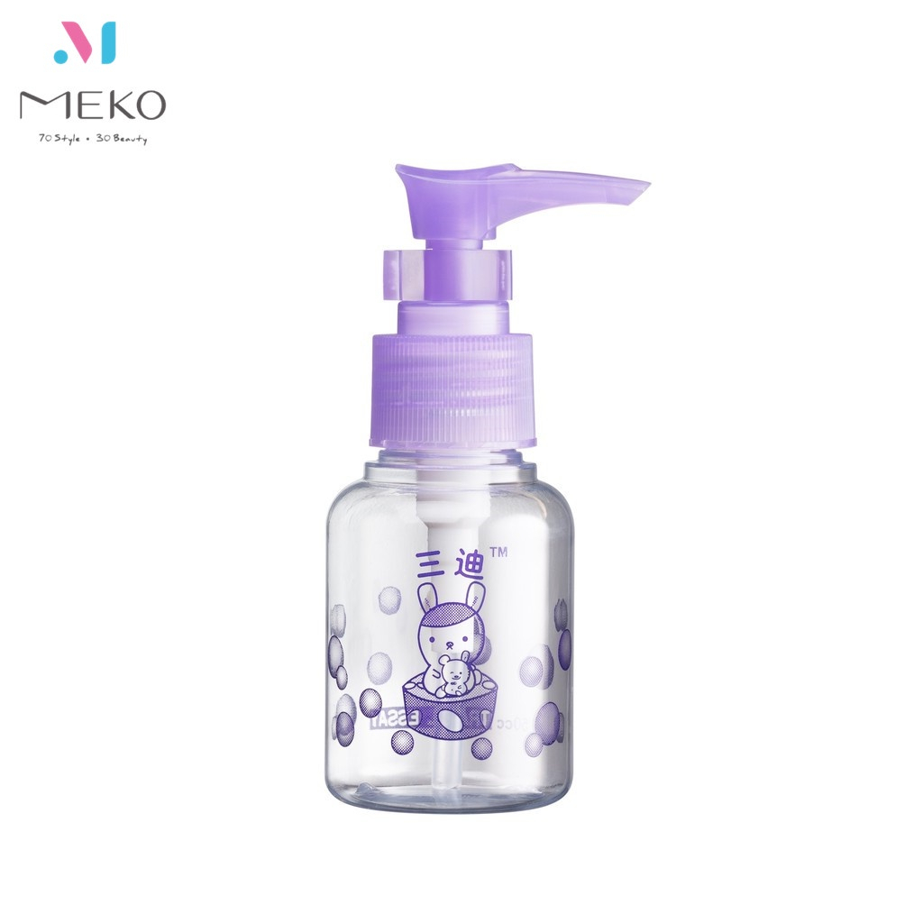 MEKO 印花押瓶(50ml) /旅行分裝瓶/乳液瓶 D-042 【官方旗艦館】