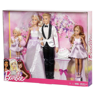 【自取1799元】MATTEL Barbie 芭比娃娃 芭比與肯尼婚禮組合【台中宏富玩具】