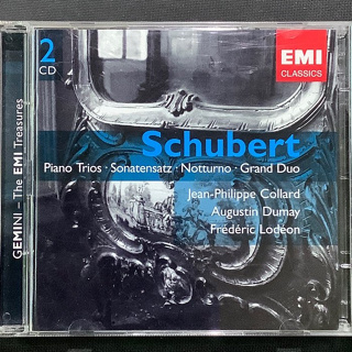 Schubert舒伯特-兩首鋼琴三重奏 Collard柯拉德/鋼琴 Dumay杜梅/小提琴 2006年歐版2CD