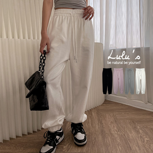 LULUS/現貨/腰鬆緊縮口長褲４色【A04230016】230302