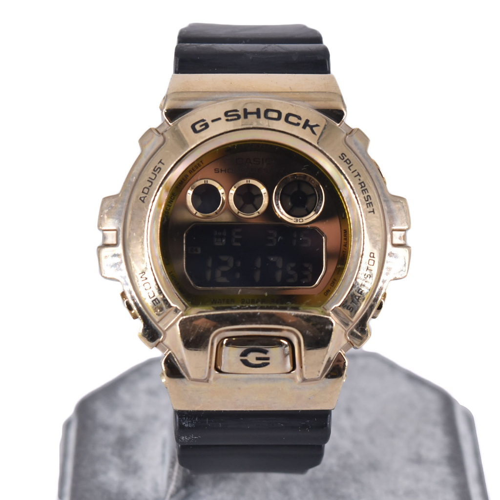 二手 G-SHOCK DW-6900 25周年金屬手錶 GM-6900G 020300000202 再生工場 01
