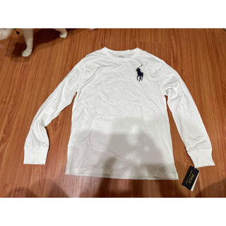 💜新品現貨～Polo Ralph Lauren青年版薄長袖T恤-白色