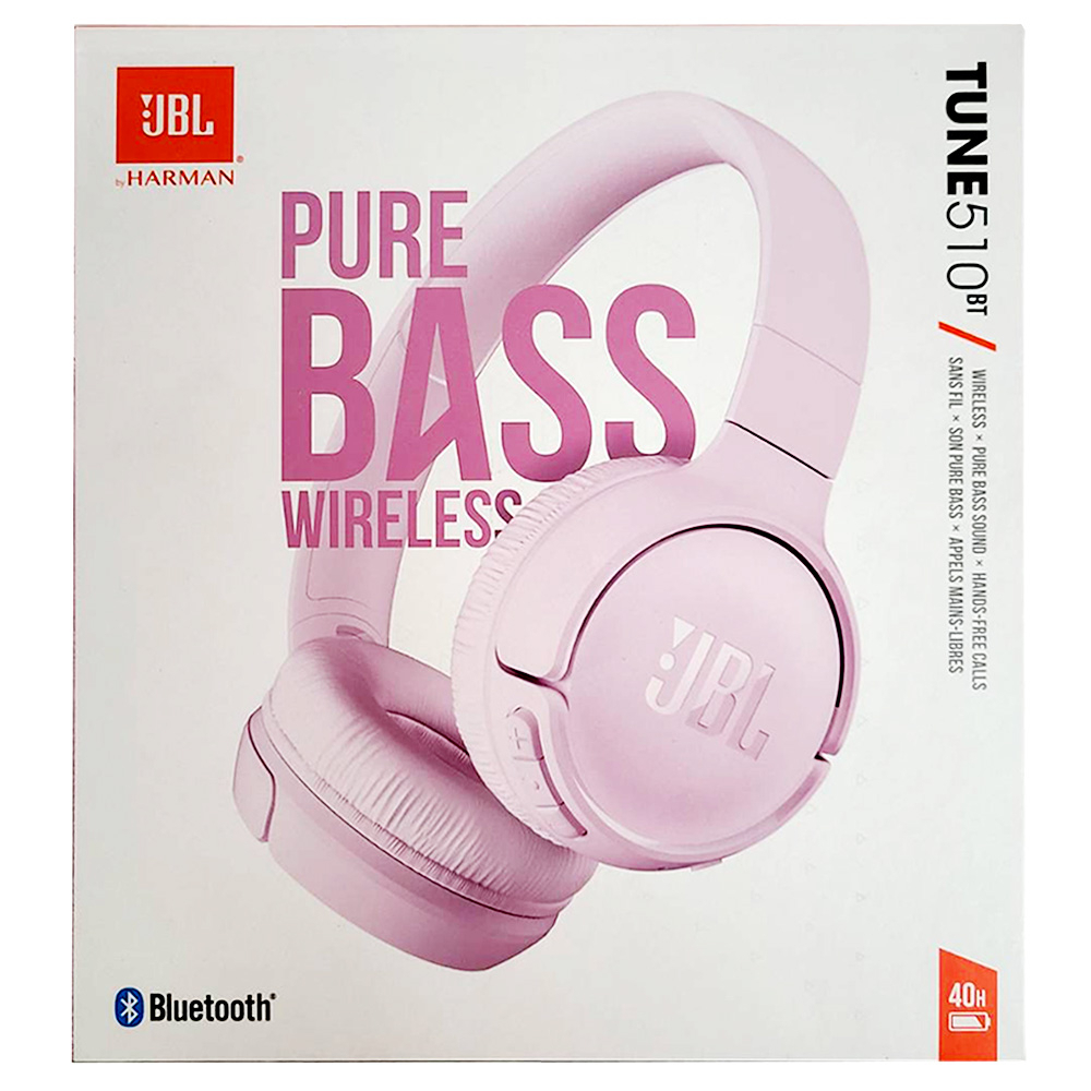 【現貨】JBL Tune 510BT 真無線藍芽耳罩式耳機 粉色