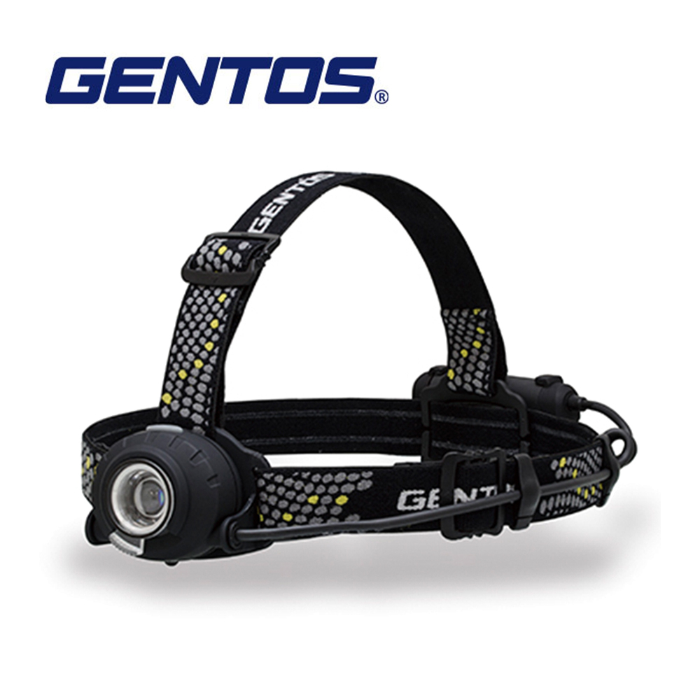 【Gentos】Head Wars後方警示專業頭燈-350流明 IP64 HW-V433D