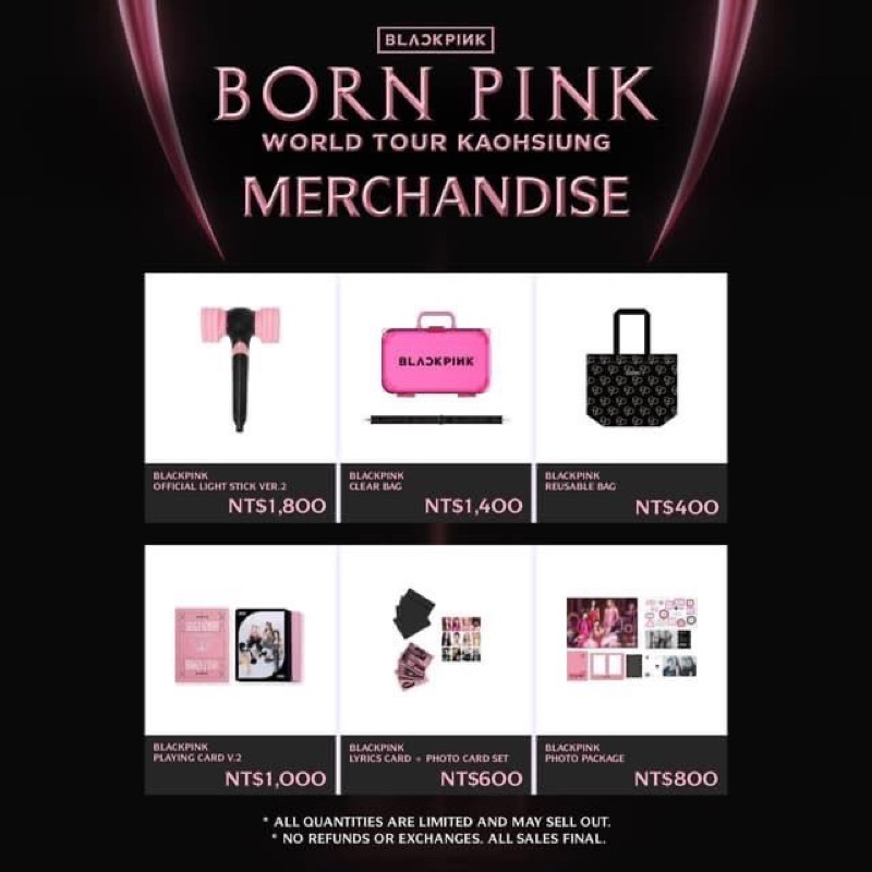 BLACKPINK 高雄演唱會週邊 Reusable Bag黑色