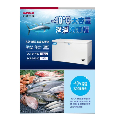 SANLUX台灣三洋 300L 低溫-40°C冷凍櫃(SCF-DF300)