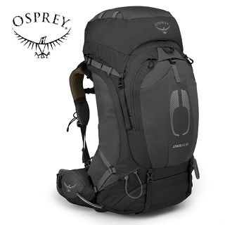 【Osprey 美國】Atmos AG 65 網架登山背包 男款 黑色｜健行背包 自助旅行 徒步旅行後背包