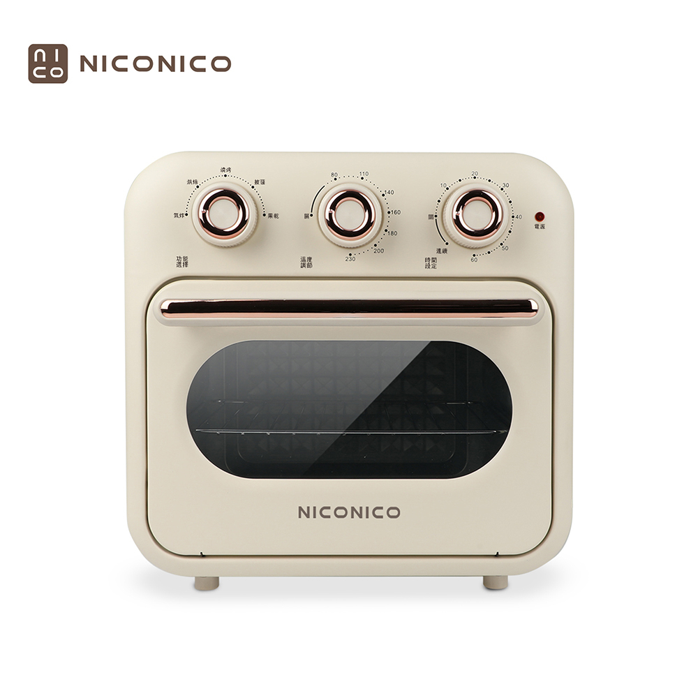 NICONICO 16L油切氣炸烤箱 二合一 氣炸鍋 烘焙機 慢烤機 電烤箱 燒烤機 乾果機 NI-K2032