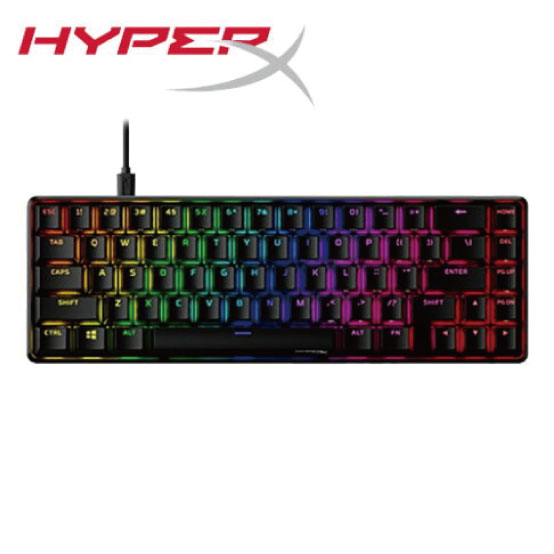 HyperX Alloy Origins 65 PBT英刻青綠軸 65% 機械式英文電競鍵盤  AUQA【GAME休閒館