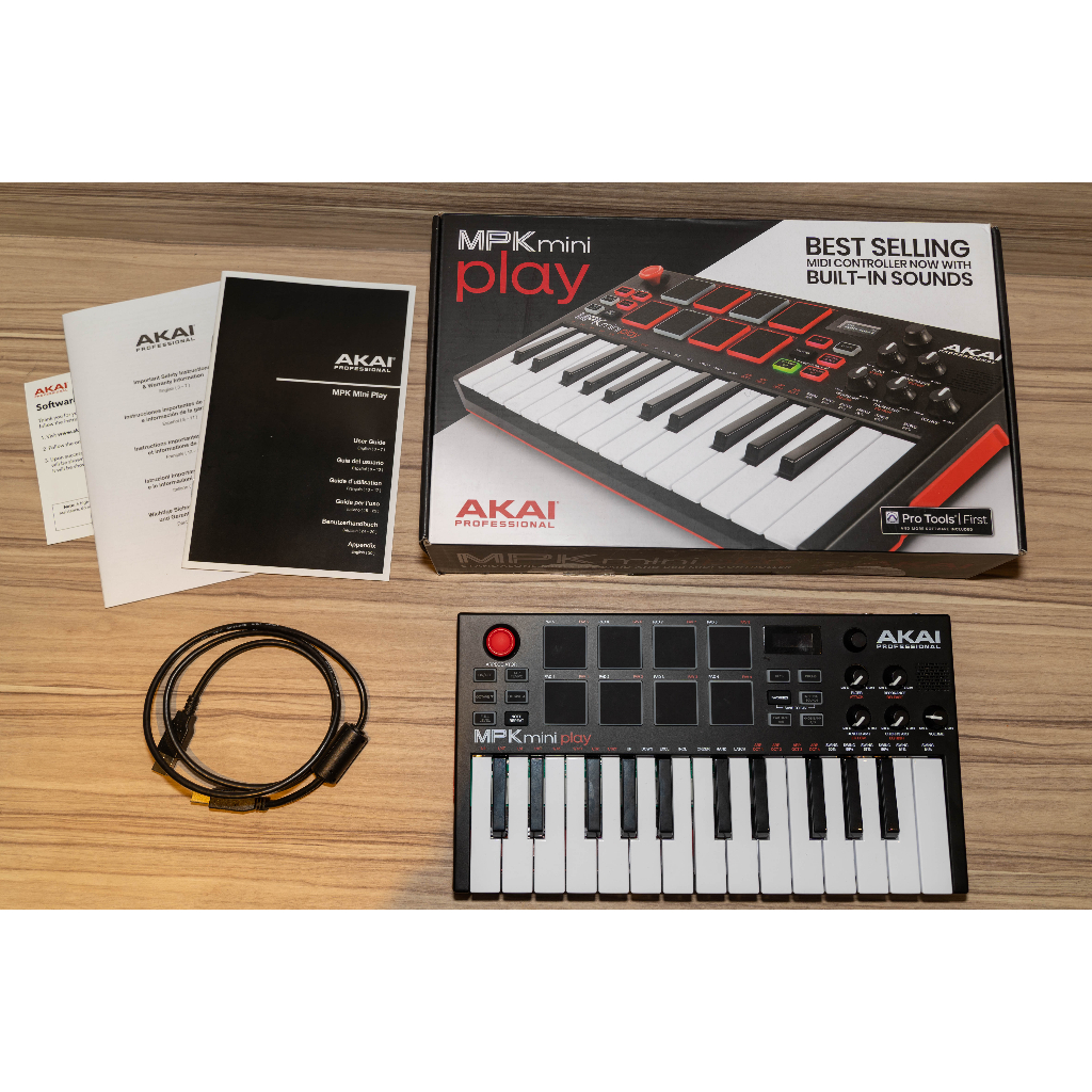 Akai MPK Mini Play MIDI 內建喇叭 二手音樂鍵盤