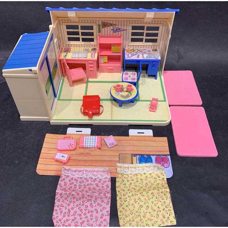 絕版 櫻桃小丸子和姐姐的房間 TAKARA 小丸子的家 大雄的房間 櫻桃小丸子 老玩具 早期 場景 娃娃屋