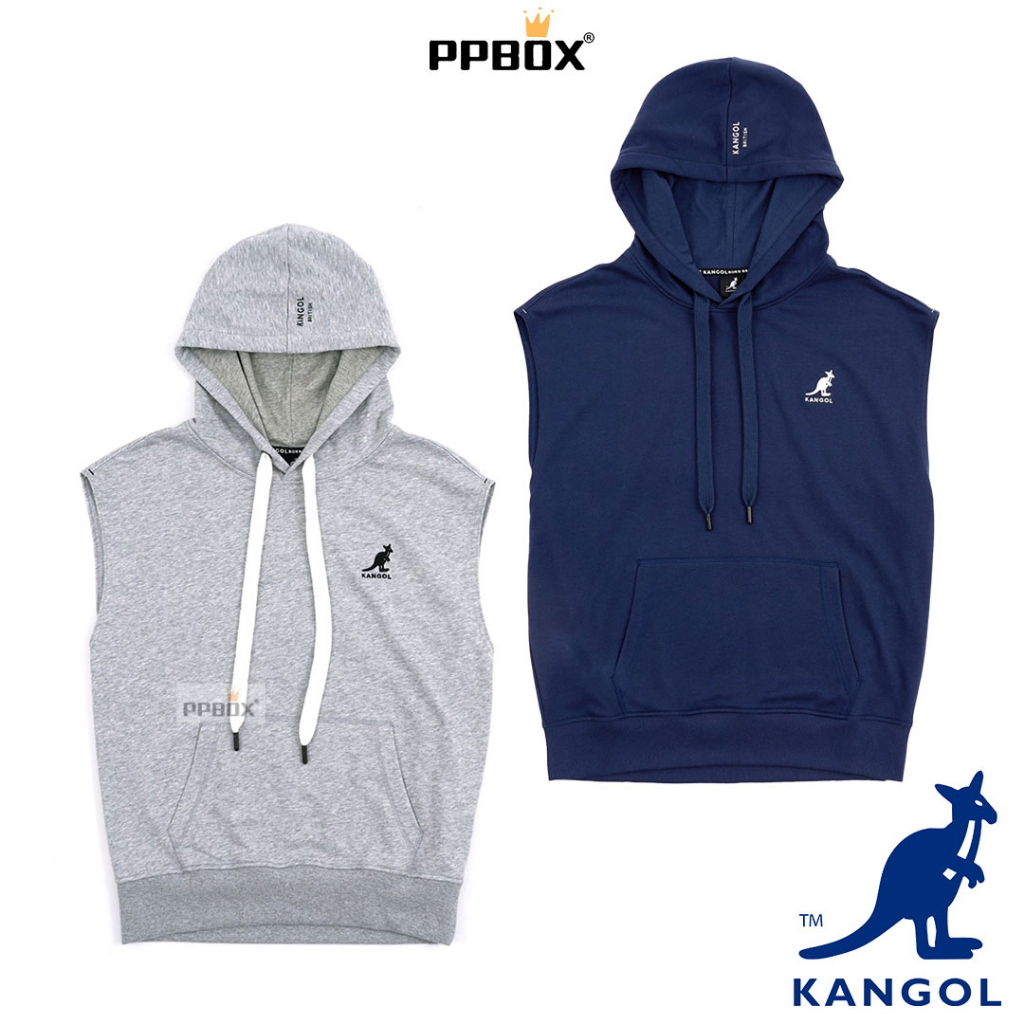 KANGOL 小刺繡連帽 背心【63251481】無袖 背心 新衣新包 春夏 男裝 球衣 透氣 排汗衫