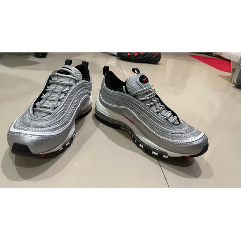 Nike Air Max 97 OG 銀彈 銀子彈 銀色 經典 反光 氣墊鞋 （買錯尺寸 近全新 僅室內試穿）