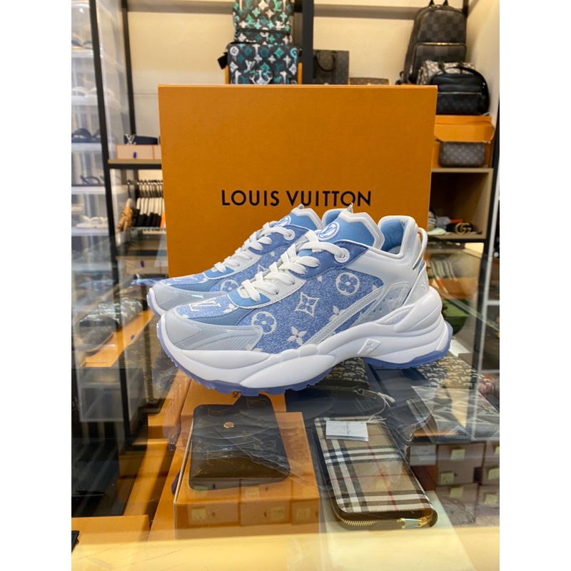 鹿晉歐美精品🦌 Louis Vuitton LV 1AB39L 藍牛仔老花老爹鞋