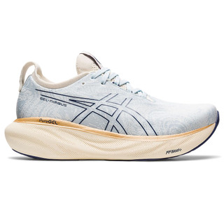 asics 亞瑟士 GEL-NIMBUS 25 慢跑鞋 女款 水藍／奶茶 1012B491-400