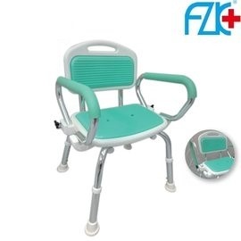 洗澡椅 EVA坐墊 扶手可掀 座位高低可調 (FZK-0017)洗澡椅