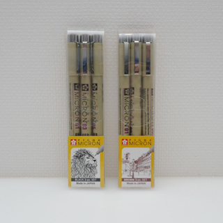 日本SAKURA櫻花《PIGMA MICRON筆格邁代針筆》三入套組｜明進文房具