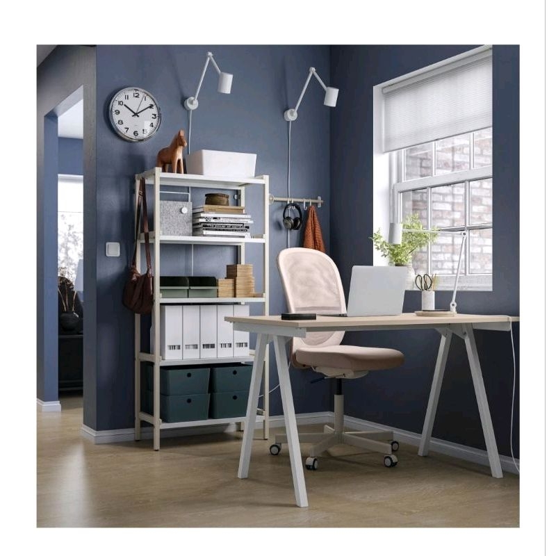 IKEA TROTTEN書桌/工作桌，米色，使用2年約8成新，自取