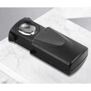 30倍21MM帶LED照明燈珠寶鏡抽屜式伸縮式古玩放大鏡21008