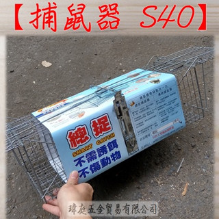 " 瑋庭五金 " 總捉 捕鼠器 S40 雙開式 捕鼠籠 鼠籠 老鼠籠 高敏感式腳踏設計 好評不斷的捕鼠籠！抓，都抓。