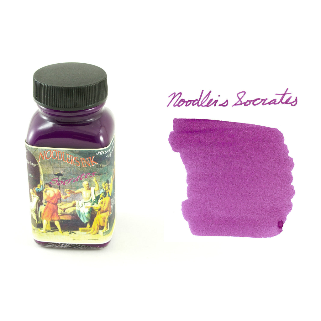 Noodler's ink 鯰魚鋼筆墨水 Socrates 3oz 瓶裝 蘇格拉底 防水紫色