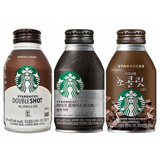 星巴克 Starbucks 特濃咖啡拿鐵／派克市場黑咖啡／經典巧克力飲 275ml【小三美日】空運禁送DS012664