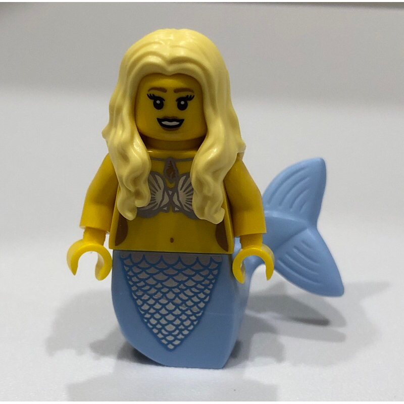 正版Lego樂高 人偶包第9代 12號美人魚 9.5成新夾鏈袋裝 無底座