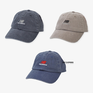 New Balance Cap 刺繡 logo 水洗 復古 老帽 帽子 炭灰 水洗藍 卡其 棒球帽 DOT聚點
