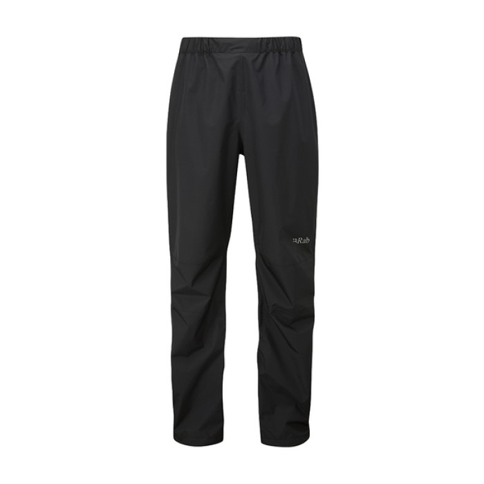 RAB 英國 Downpour Eco FZ Pants 男款 透氣防水全開拉鍊長褲 雨褲 黑色 QWG86 綠野山房