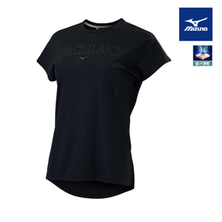 2023 上半季 MIZUNO 美津濃 女 立體組織透氣材質 瑜珈上衣 短袖T恤 訓練上衣(K2TAA20509)