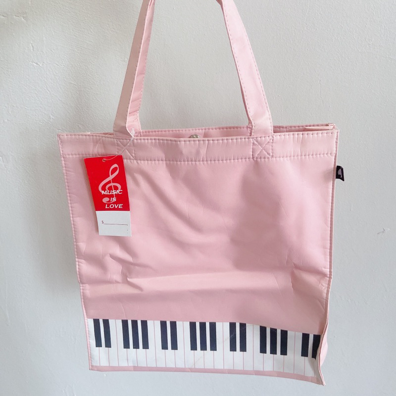 鋼琴手提袋粉色 側背包 二手