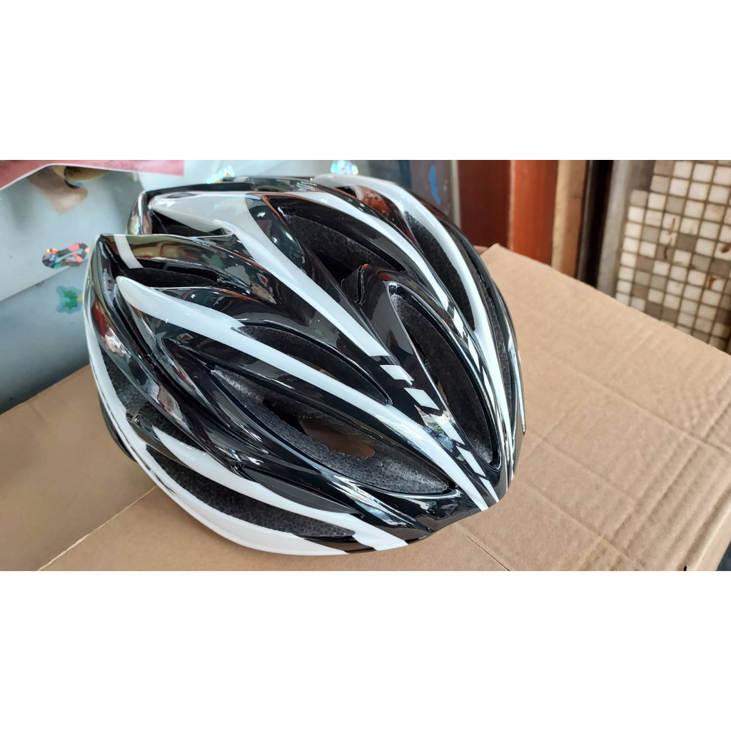 {名森自行車}VIVIMAX STRIKER輕量化自行車安全帽 可調式單車頭盔  黑白色