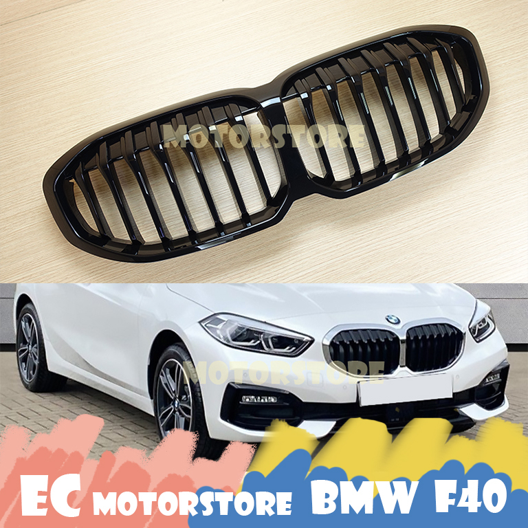 BMW F40 1-Series 2019~2023 亮黑單槓 水箱罩 鼻頭 水箱護罩 水箱罩
