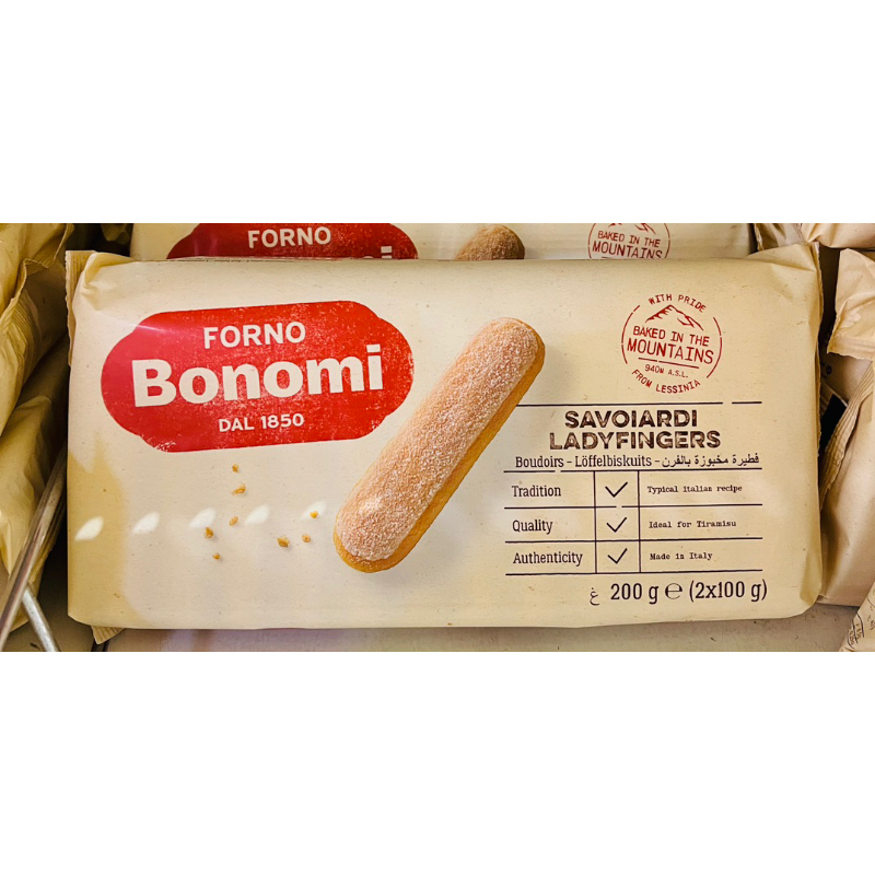 Bonomi白朗妮千層餅200公克/手指餅乾200公克