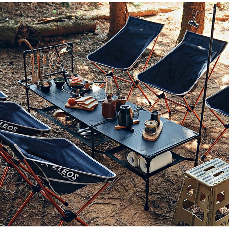 露營用⋯ELEOS鋁合金桌，黑色