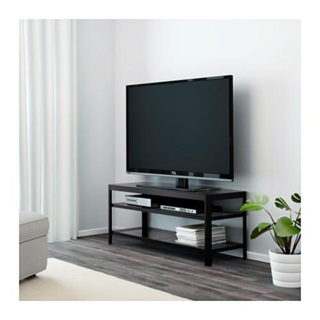 絕版品/北歐工業風格IKEA宜家GETTORP強化玻璃拼接金屬電視櫃/黑色/120x40x49/二手八成新/特$2980